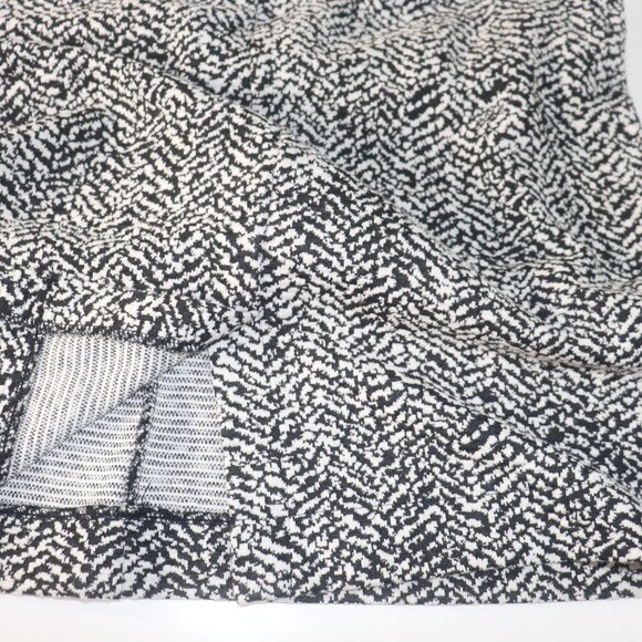 Lands End Herringbone Sleeveless Ponte Pencil Dress Black White Pockets Size 8 - Picture 6 of 15